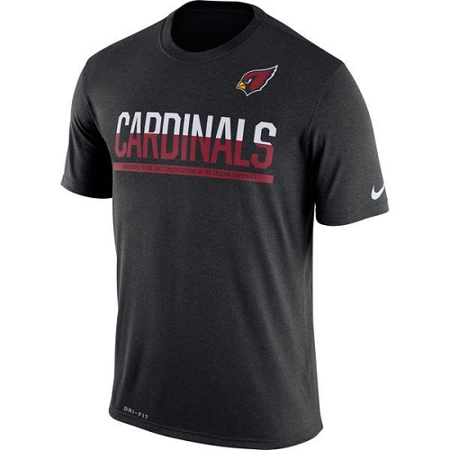 NFL Men's Arizona Cardinals Nike Black Team Practice Legend Performance T-Shirt